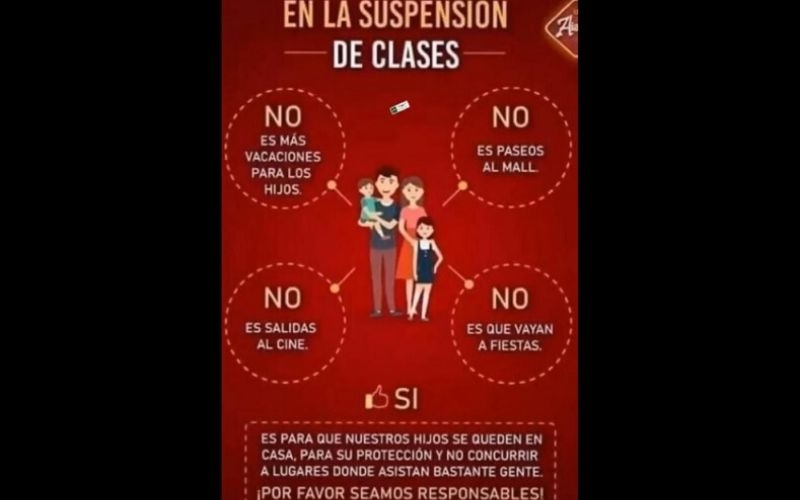 Circular N° 2/2020. Suspensión de clases
