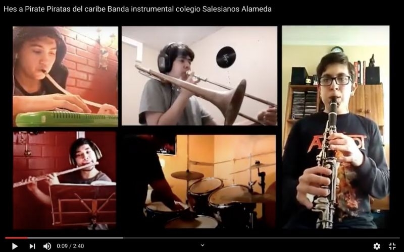 Banda Instrumental nos regala pieza musical de Piratas del Caribe