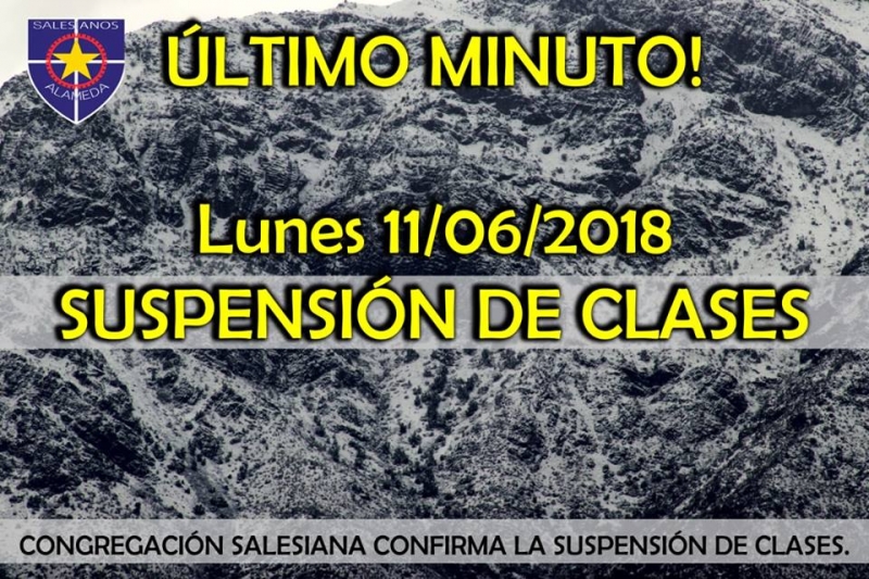 Suspensión de clases en Salesianos Alameda